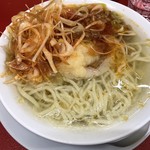 ばく竹 - 納豆にんにく塩ラーメン からネギ 1,300円