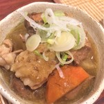 酒菜家 - 190122火　東京　酒菜家　もつ煮込み520円