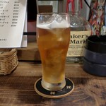 灯 - 茶葉つけこみ焼酎ソーダ割り