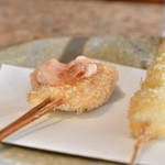 はん亭 - 【ランチコース 四季彩串揚げ8種@税込2,916円】鱸