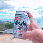 月見茶屋 - 登山中のビールは最高や！