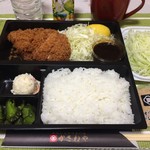 かさねや - 料理写真:H.31.1.20.昼 熟成ロースかつ弁当 1,390円税込・ごはん大盛り +100g 120円税込・千切りキャベツ大盛り +50g 120円税込
