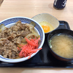 吉野家 - 牛丼 あたまの大盛 たまご 味噌汁