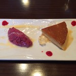 メリメロ - 【デザート】カシスのムース、プリン。