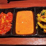 ダルバートダイニング - アチャール３種盛り合わせ