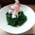 和食 直 - 小松菜のダシ煮カニのせ