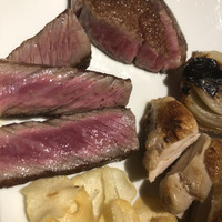 atelier 森本 XEX 鉄板 - フィレ、サーロインと鶏肉も