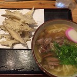 うどん和助 - ごぼ天かしわうどん