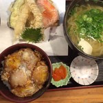 うどん和助 - 天ぷらうどん＆ミニ小エビ天丼
