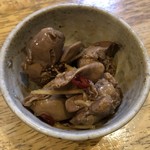 旬ものと日本酒 とみ笑 - 白レバーの紹興酒漬け