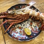 旬ものと日本酒 とみ笑 - 伊勢海老の炭火焼き