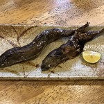 旬ものと日本酒 とみ笑 - アマゴとイワナの炭火焼き