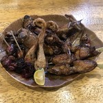 旬ものと日本酒 とみ笑 - ピジョンの炭火焼き