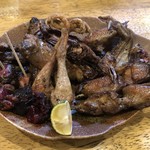 旬ものと日本酒 とみ笑 - ピジョンの炭火焼き