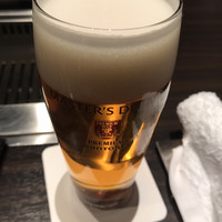焼肉うしごろ 銀座並木通り店 - プレミアムモルツ