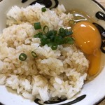 旬ものと日本酒 とみ笑 - 名古屋コーチンの卵のTKG