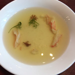 メヒコ つくばフラミンゴ館 - カニのスープ