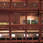 未在 - 個室の竹窓から見るカウンター席