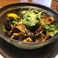 横浜中華街 重慶飯店 本館 - ハチノスとガツの汁無し辛子鍋料理