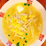 おおぎやラーメン - みそバターラーメン
（ネギ抜き依頼）
ラーメン注文でライス付き♡