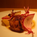 RISTORANTE IL NODO - 旬の白子ステーキ 渡辺農園の美味すぎるカブを食らうアップ