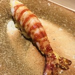 Ginza Sushi Nakahisa - 車海老の黄味酢。これはもう芸術品と思います
