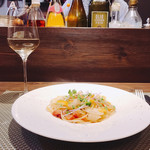 創作イタリアン Gemelli - かぶとベーコンの柚子風味オイルソース スパゲティーニ