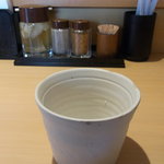 つけ麺 道 - これで水を飲みます