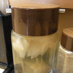 つけ麺 道 - これがフルーツ酢です。