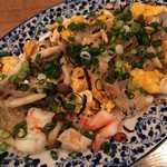 遊食屋Rikyu - 小エビとしめじのあっさり春雨炒め