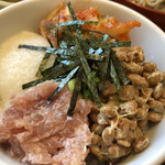 和風レストランまるまつ - ミニばくだん丼アップ