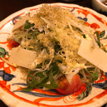 鳥田中 - 葱と揚げじゃこのサラダ