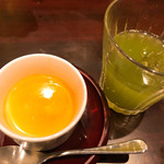 鳥田中 - 自家製こだわり玉子のプリンと冷茶