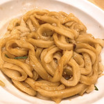 二代目 甚八 - 【2018年11月】甚八TOKYO伊勢うどん＠420円、混ぜ混ぜしました。