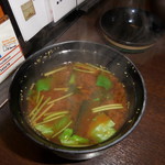 しゃぶ禅 - 　赤だしのお味噌汁です。