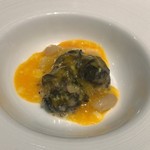 ア・ヴォートル・サンテ - ｴｽｶﾙｺﾞ、温泉卵、白いんげん豆