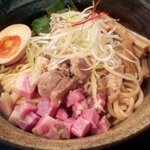 ジャンクストーリー - １０月限定３段目「地鶏と鯛の醤油和えそば」