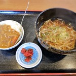 丸八そば - カレーセット　390円