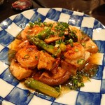 禅紫 - ホタテと海老のバター焼き