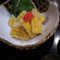 日本橋 やぶ久 - とうもろこし天