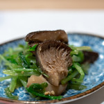 うを徳 - 2019.1 大分どんこ椎茸と京都壬生菜の胡麻和え