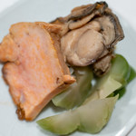 うを徳 - 2019.1 余市アンキモ、昆布森牡蠣時雨煮、中国搾菜