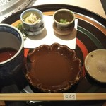 日本焼肉 はせ川 - シンプルに、醤油、味噌、塩でお肉をいただきます。それとワサビが激ウマ！！！