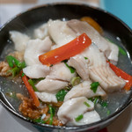 うを徳 - 2019.1 酢飯おこげ カラスミ ヒラメ餡かけ