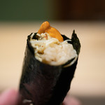 うを徳 - 2019.1 境港ズワイガニと函館バフンウニの巻き寿司