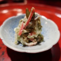 草喰 なかひがし - 蕗の薹の白和え、土筆が可愛い♪