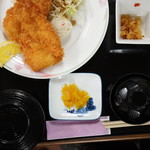 つかさ亭 - ジャンボ海老フライ定食＠1,300