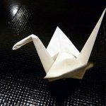 桂新堂本店 お食事処 百福庵 - 鶴が置いてありました。(その２)