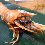 桂新堂本店 お食事処 百福庵 - 海老は、踊っているようですね。 今にも動き出しそうです。