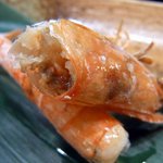 桂新堂本店 お食事処 百福庵 - 塩加減が絶妙で、めっちゃ美味しかったですよ。 もう、海老聖人は、メロメロです。